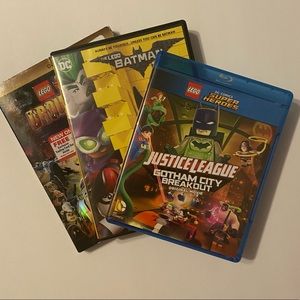 😬 3 ASSORTED LEGO DVD’S 😬